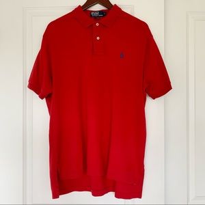 Polo by Ralph Lauren Red Cotton Polo Shirt- Size L